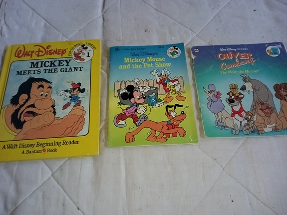Walt Disneys kirjat ja lehdet 3kpl englanninkieliset