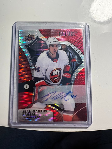 Upper Deck Allure Jean-Gabriel Pageau Red Rainbow Auto New York Islanders