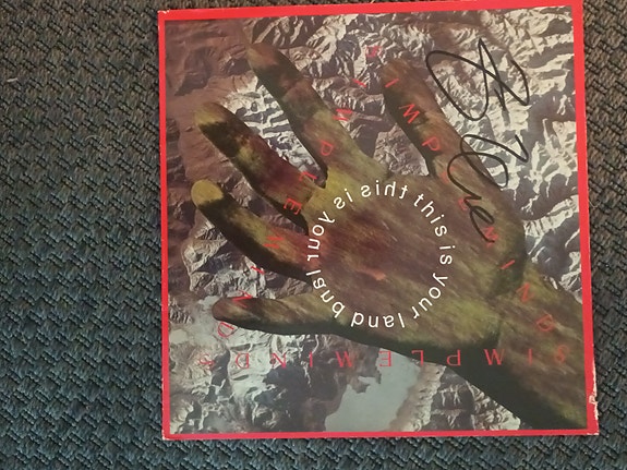 Simple minds Signed 12" by singer