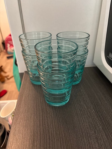 Iittala Aino Aalto juomalasit turkoosi