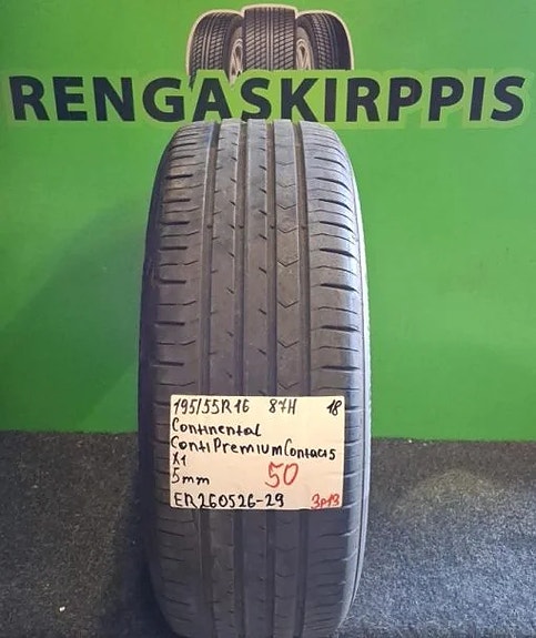 195/55R16 Continental ContiPremiumContact 5 87H kesärengas