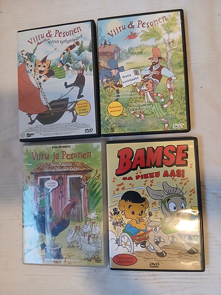 Lasten DVD-paketti 4 kpl