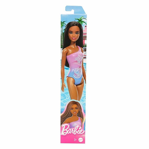 Mattel Barbie Doll in Beach Outfit 6.5x32.5cm