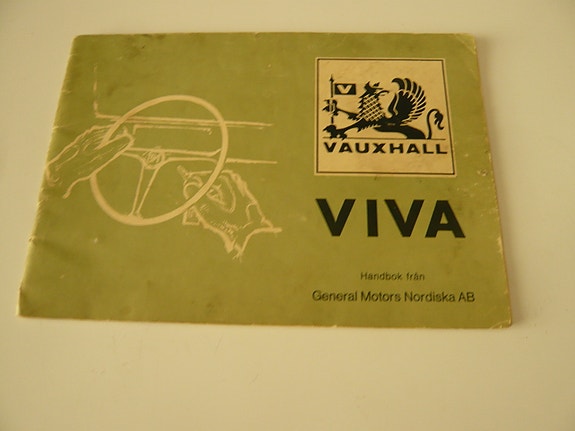 Vauxhall Viva käsikirja 60-luvulta, ruotsinkielinen.
