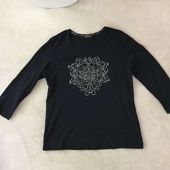 Gerry Weber tummansininen paita, koko S/M