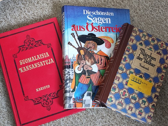 Satukirjapaketti: Suomalaisia kansansatuja + 2 saksankielistä teosta