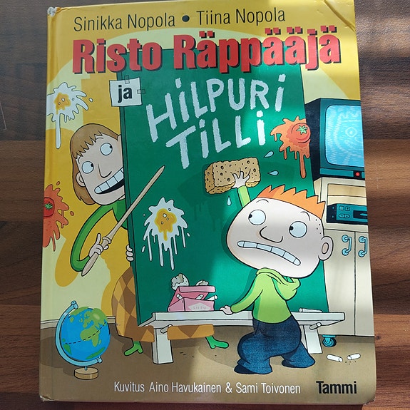 Risto Räppääjä ja Hilpuri Tilli kirja