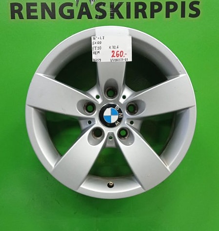 bmw oem 16″ 5×120 ET20 K72,6 16″x7