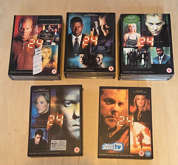 24 dvd-boksit kaudet 1 - 5