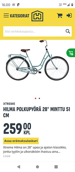 Uusi hilma pyörä