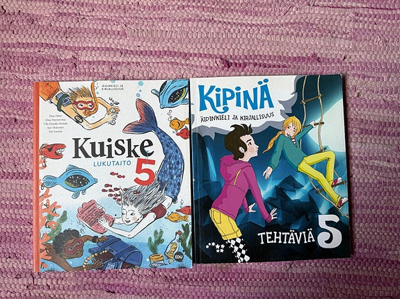 Kuiske 5 lukutaito ja Kipinä 5 äidinkieli oppikirjat