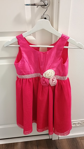 H&M juhlamekko / prinsessamekko, koko 128 vaaleanpunainen tytöille