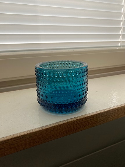 Iittala Kastehelmi tuikkukippo turkoosi
