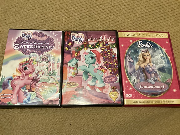 My little pony ja Barbie DVD elokuvat