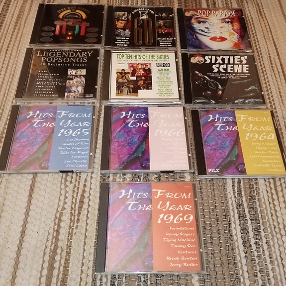 60-luvun hittikokoelma CD-levyt