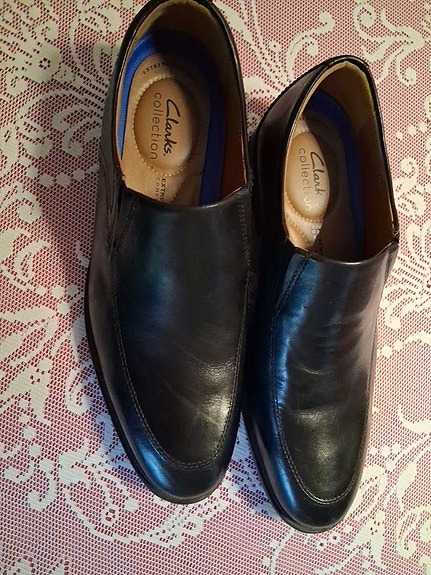 Clarks Collection miesten nahkaiset juhlakengät koko 42,5 musta