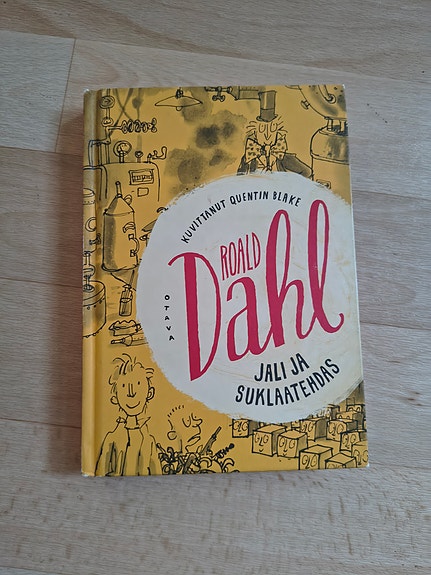 Roald Dahl - Jali ja suklaatehdas kirja kovakantinen