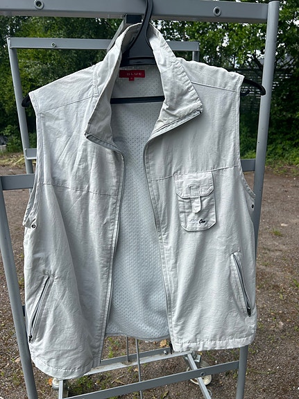 Finnwear miesten liivi L valkoinen puuvilla