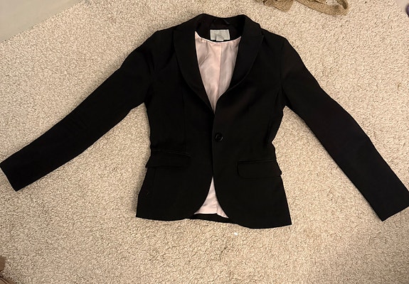Naisten H&m musta takki koko XS