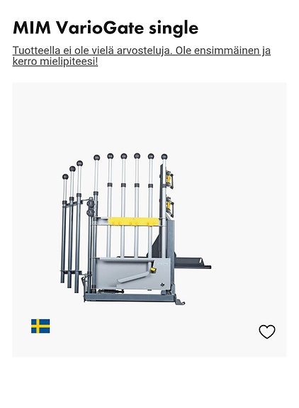 Ostetaan VarioGate single koiraveräjä