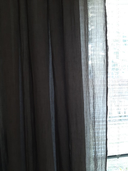 Jotex verhot tumman ruskeat. 140x250