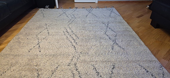 IKEA FINSVINGEL villamatto 170 × 240 cm, uudenveroinen