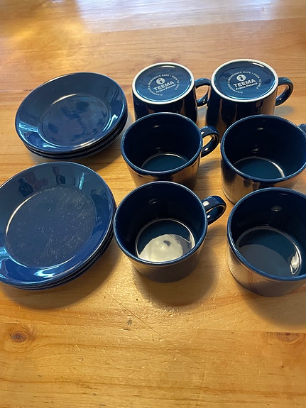 Iittala Teema kahvikupit tasseineen