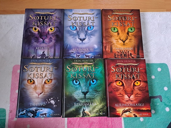 Soturikissat II -sarja, 6 kirjaa (Erin Hunter)