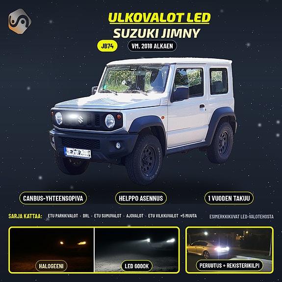 SUZUKI JIMNY Ulkovalojen LED -päivityssarja