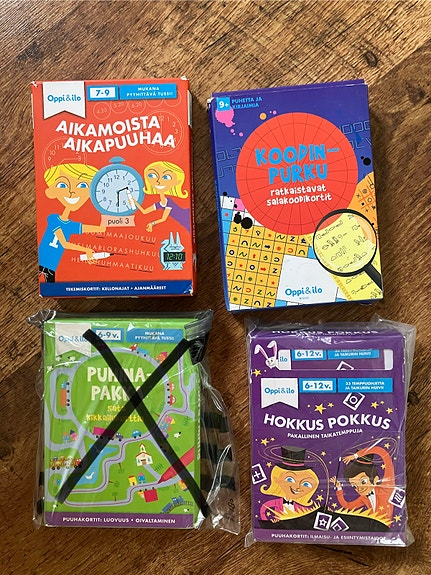 Oppi ja ilo puuhakortit
