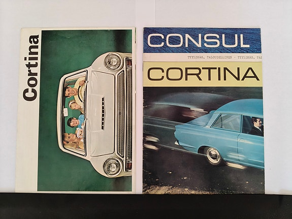 Ford Cortina mk1 ja MK2 esitettä yms