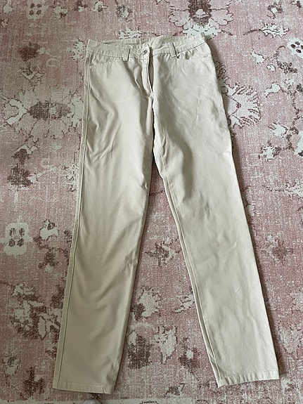 NP naisten housut koko 40 beige puuvilla