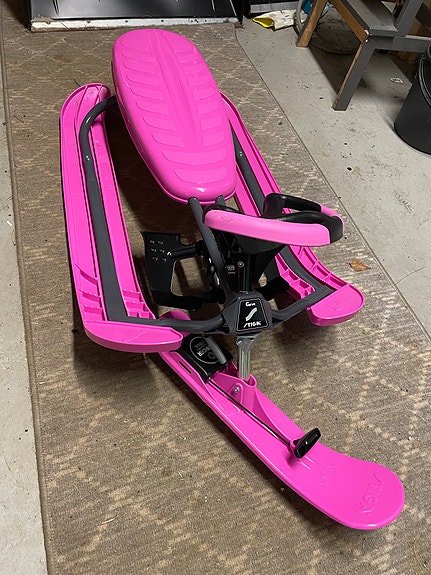 Stiga rattikelkka pinkki