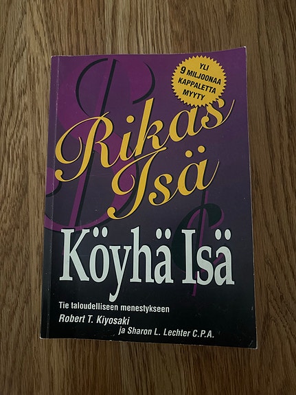 Rikas isä köyhä isä -kirja suomeksi
