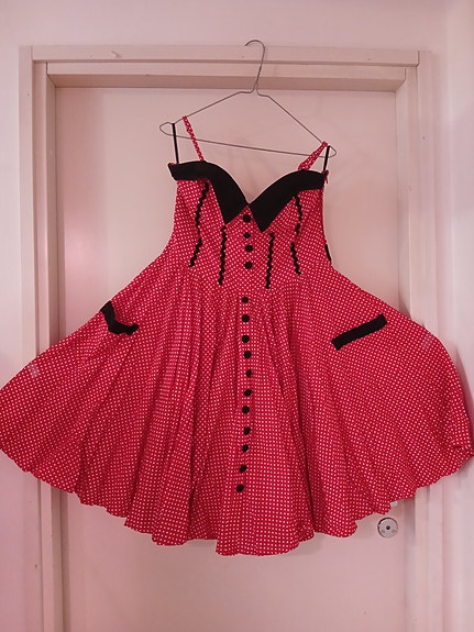 Hell Bunny polkka dot mekko koko XL