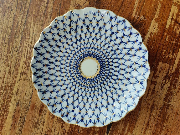 Lomonosov "Cobalt Net" (Verkko) -teeastiasto, 5hlö, USSR-leima