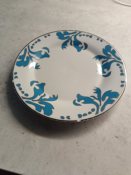 Iittala a la Sara lautanen sinivalkoinen