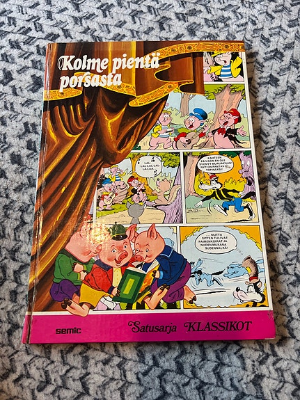 Kolme pientä porsasta - satukirja / sarjakuva