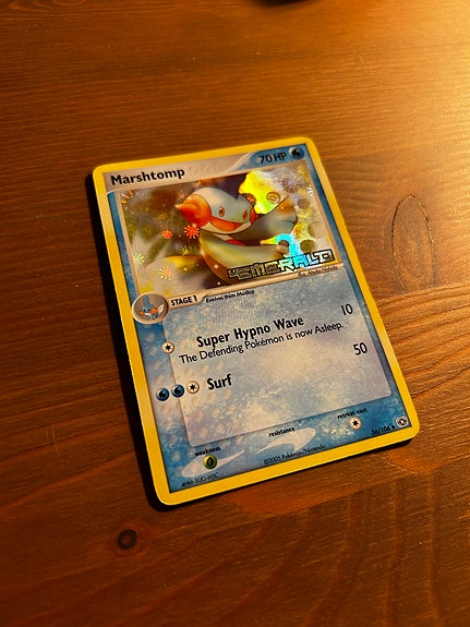 Pokemon Marshtomp Reverse Holo EX Emerald