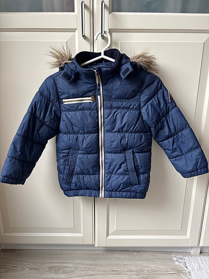 H&M lasten toppatakki koko 116 sininen unisex
