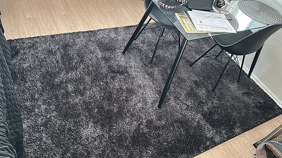 IKEA nukkamatto harmaan musta