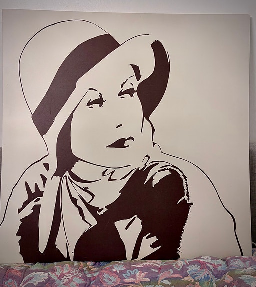 Marlene Dietrich / IKEA PJÄTTERYD taulu 90x90 cm