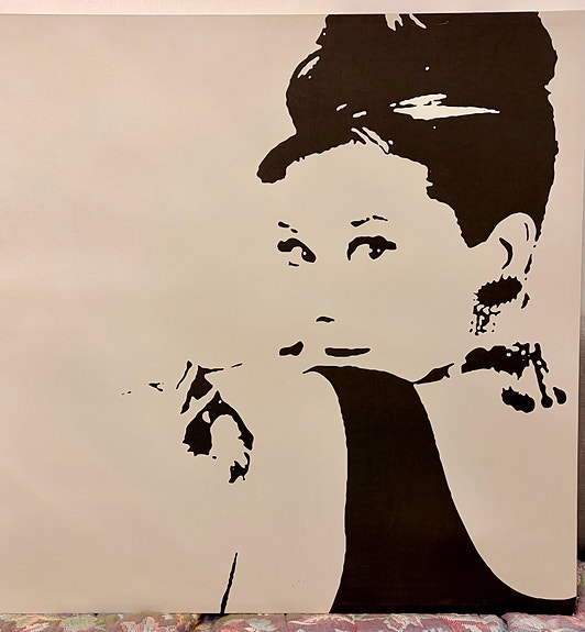 Ikea PJÄTTERYD Audrey Hepburn -taulu