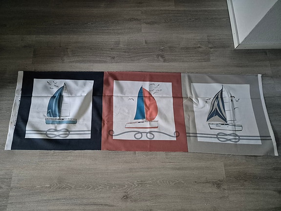 UUSI Purjevene kangas, 3  kuvaa, DIY tyynyliinat veneeseen/mökille