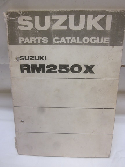 suzuki rm250 part list catalogue