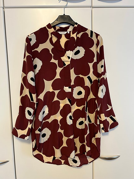 Marimekko silkkipaita 34