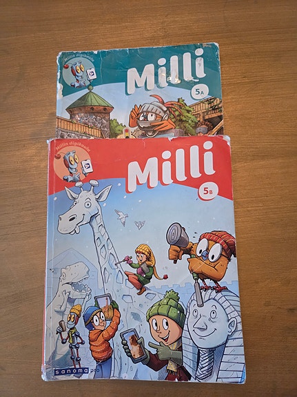 Milli 5. luokan matematiikan oppikirjat