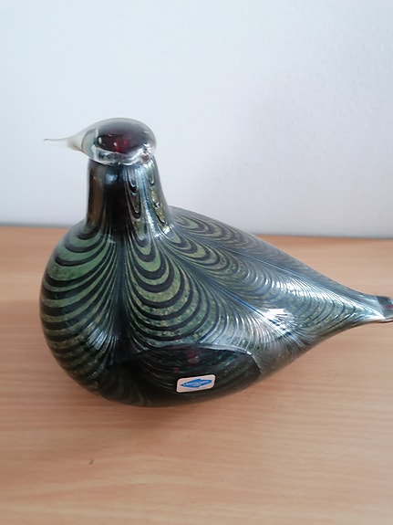 Oiva Toikka Iittala / Nuutajärvi: Fasaani -lasilintu