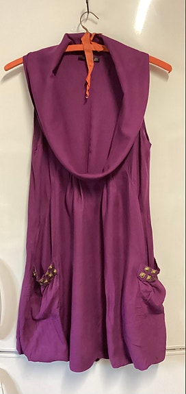 Seppälän mekko / tunika koko 38 violetti viskoosi