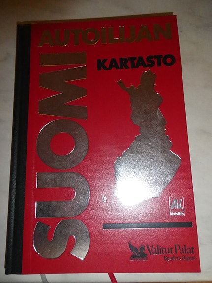 Suomen yleis kartasto kovakantinen kirja